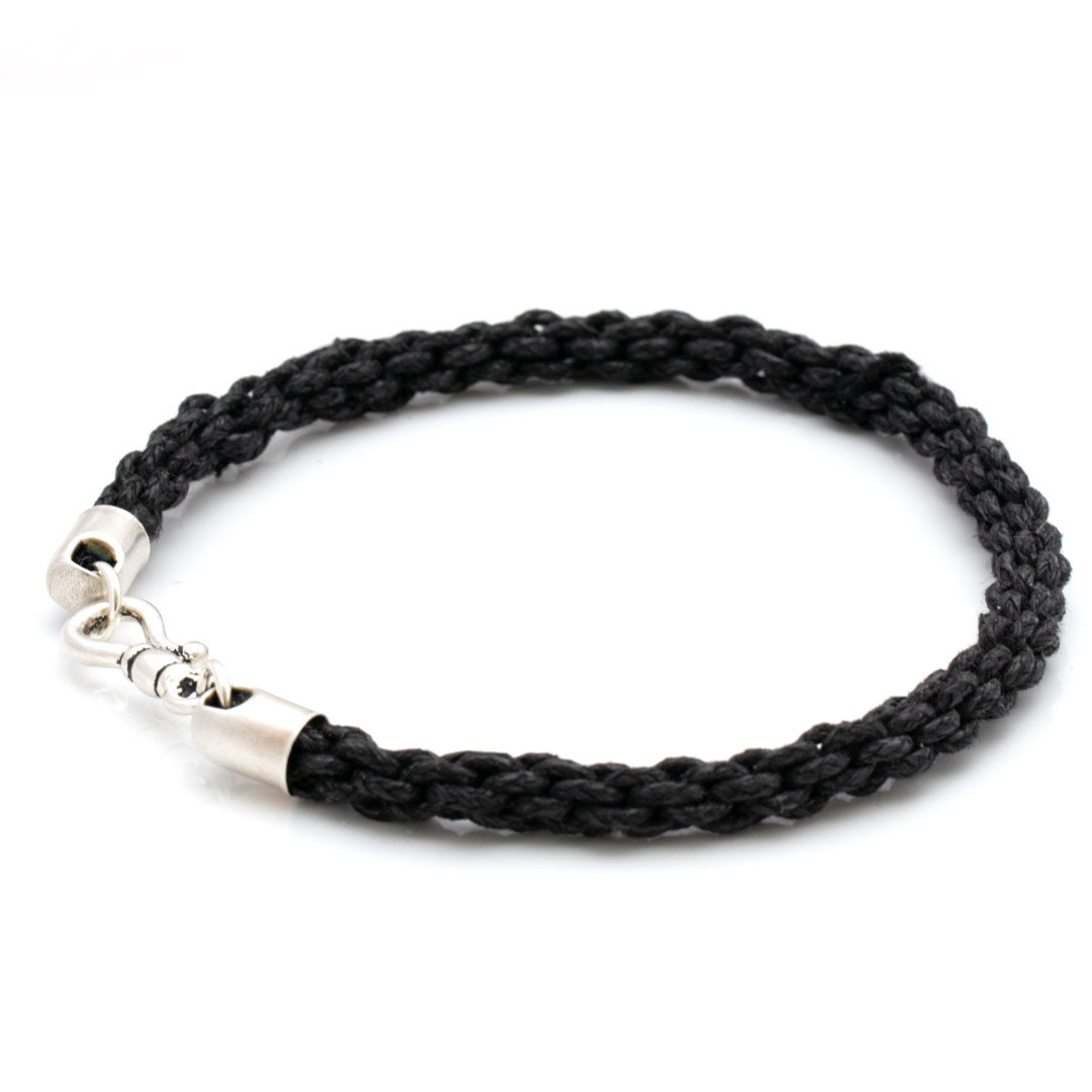 svart-läderarmband